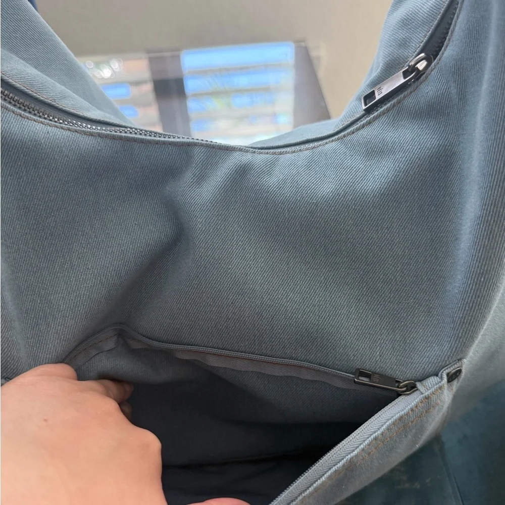 BÉIS GAP - The Shoulder Tote bag Denim Blue - Picture 6 of 8